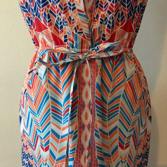 ** SOLD ** MH Safari Dress, Palms, S - Picture 4 of 8